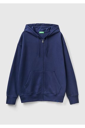 سوئیشرت سرمه ای مردانه ساده United Colors of Benetton - کد 752254325