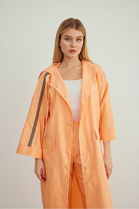 ست بالاتنه و پائین تنه نارنجی زنانه بافتنی MAQ DESIGN - کد 855792967