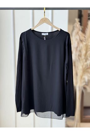 بلوز مشکی زنانه ساده EFRAZE - کد 855796671