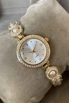 ساعت مچی طلائی زنانه 31-35 میلی متر Leerybee - کد 846476444