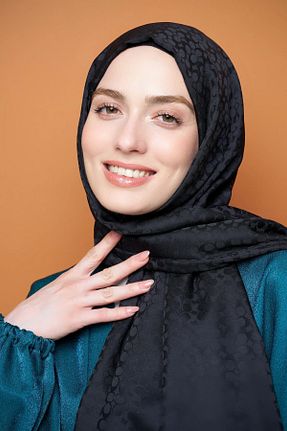 شال مشکی زنانه ابریشم کد 854880428