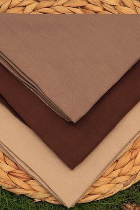 روسری قهوه ای پنبه ای VEGA MODA - کد 855846011