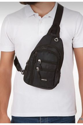 کیف دوشی مشکی زنانه پارچه ای fao polo - کد 855864066