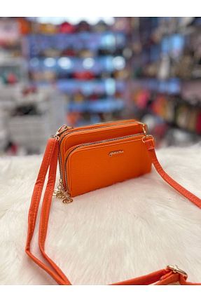 کیف دوشی نارنجی زنانه چرم مصنوعی Pandora Bags - کد 855844309