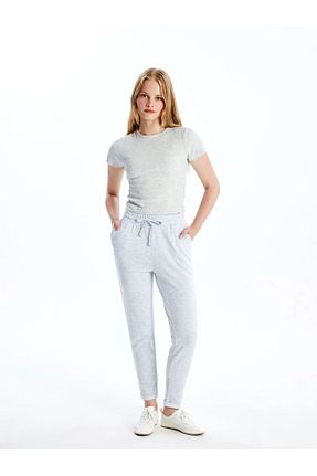 شلوار کرمگن طوسی زنانه رگولار LC Waikiki - کد 855846256