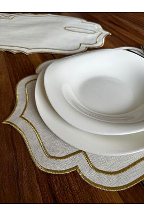 سرویس آمریکائی طلائی مستطیل NURHAN HOME COLLECTION - کد 813294800