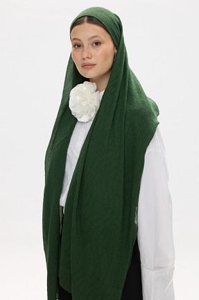 شال خاکی زنانه پنبه ای FENZA SCARF - کد 855365249