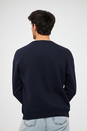 سوئیشرت سرمه ای زنانه ساده Moda Işık - کد 855943081