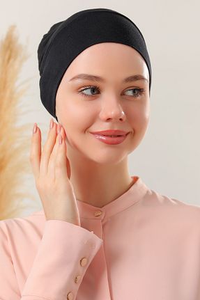 کلاه شنای حجاب مشکی زنانه Melodi Scarf - کد 855957376