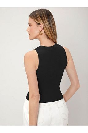 بلوز مشکی زنانه چاپی Know - کد 810083050