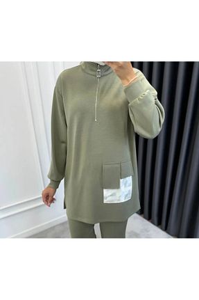 ست بالاتنه و پائین تنه حجاب سبز زنانه گشاد MARCHE - کد 854155784