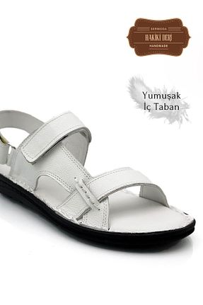 صندل سفید مردانه پاشنه تخت sermoda - کد 839492502