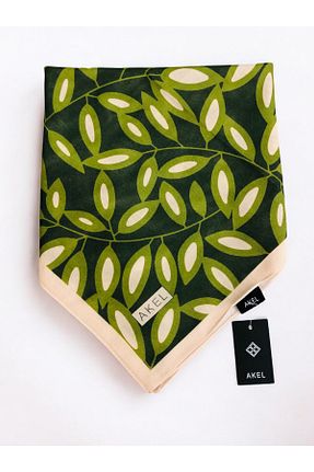 روسری سبز پلی استر Akel - کد 856034536