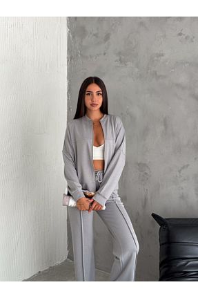 ست گرمکن حجاب طوسی زنانه Relaxed DeChival - کد 856023578