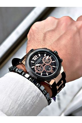 ساعت مچی صورتی مردانه بالای 46 میلی متر Navimarine - کد 817374873