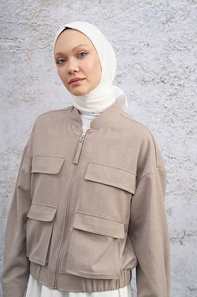 روسری بژ پلی استر ARMANDA - کد 855989470