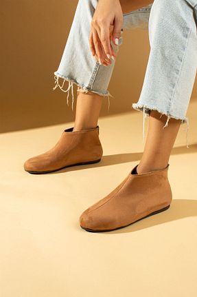 بوت / نیم بوت قهوه ای زنانه جیر Pembe Potin - کد 772193177