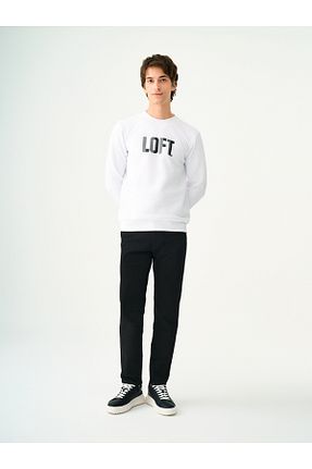 شلوار مشکی مردانه پنبه ای Loft - کد 856041667