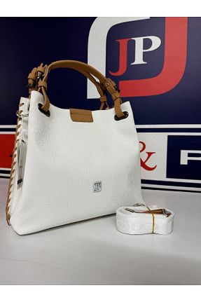 کیف دوشی سفید زنانه چرم خالص Just Polo - کد 843664194