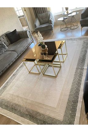 فرش طوسی آنتی باکتریال Kumru - کد 782355012