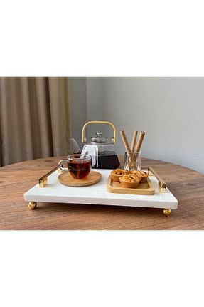 سینی طلائی Mermer kbhome - کد 856100753
