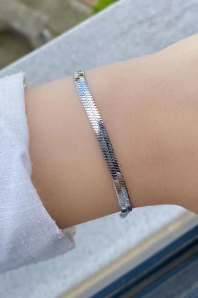 دستبند استیل (فولاد) زنانه استیل (فولاد) Violetta Jewelry - کد 856094174