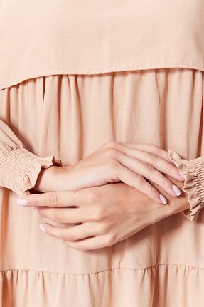 لباس بژ زنانه بافتنی BRN - کد 856105716