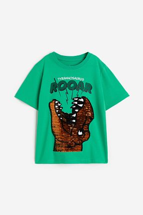 تیشرت سبز بچه گانه رگولار Zeyder Kids - کد 856196324