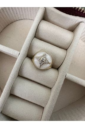 انگشتر جواهر سفید زنانه زیرکن ringbox - کد 834085010