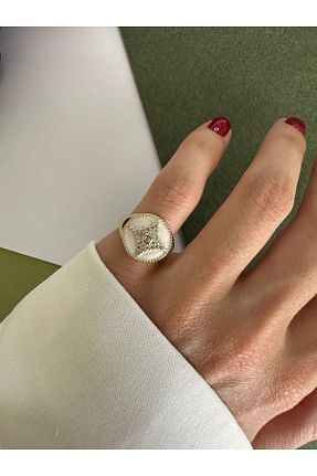 انگشتر جواهر سفید زنانه زیرکن ringbox - کد 834085010