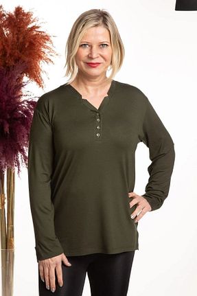 بلوز سبز زنانه ساده ModaSümeyra - کد 690681293