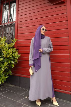 لباس حجاب بژ زنانه کلوش Pieef - کد 855962194