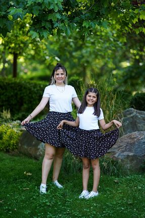 دامن مشکی بچه گانه پنبه ای EYLÜL ELİF BUTİK - کد 833672718