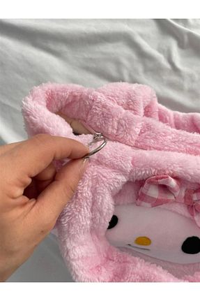 اسباب بازی مخملی صورتی بچه گانه 25 cm Halis Ticaret - کد 646383668