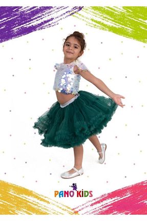 دامن سبز بچه گانه پارچه Pano Kids Patiska Nostalji - کد 673584517