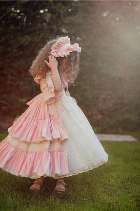 لباس صورتی بچه گانه بافتنی MIALORA EXCLUSİVE By Emel Ebru Özdemir - کد 365926023