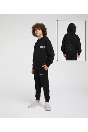 ست بالاتنه و پائین تنه مشکی بچه گانه بافتنی Jack Lions - کد 807108321