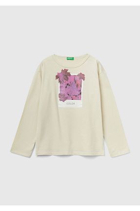 تیشرت بژ بچه گانه رگولار United Colors of Benetton - کد 794783320