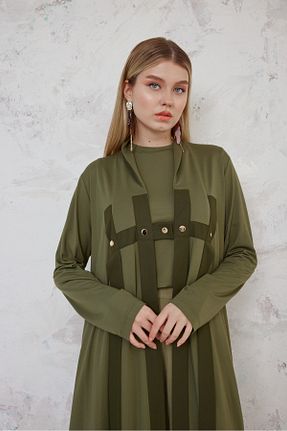 ست بالاتنه و پائین تنه سبز زنانه بافتنی MAQ DESIGN - کد 855791125