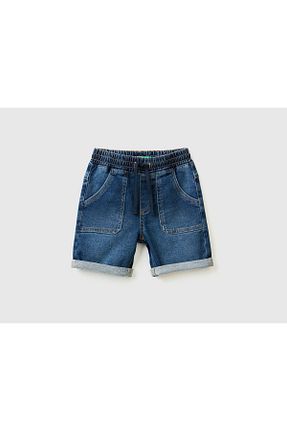 شلوارک و برمودا آبی بچه گانه رگولار United Colors of Benetton - کد 736032169