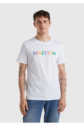تیشرت سفید مردانه رگولار United Colors of Benetton - کد 752254286