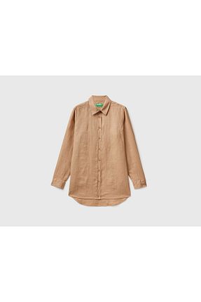 پیراهن قهوه ای زنانه رگولار United Colors of Benetton - کد 736040890