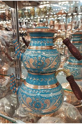 کتری فیروزه ای مس Bakır Center - کد 762761302