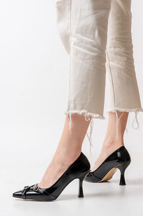 کفش استایلیتو مشکی پاشنه نازک MyLina Shoes - کد 855383630