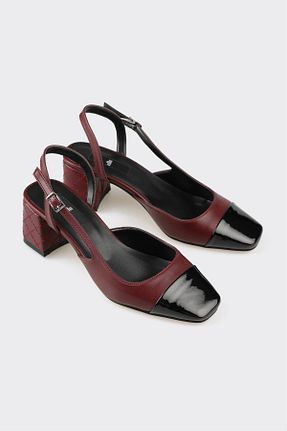 کفش پاشنه بلند کلاسیک زرشکی زنانه پلی اورتان Elle - کد 855911386