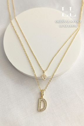 گردنبند استیل ( فولاد ) طلائی زنانه استیل ضد زنگ Luxe Loom Zarafetin Işıltısı - کد 845396049