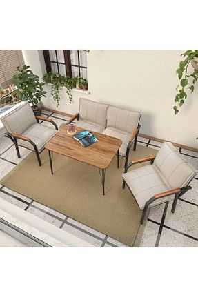 ست باغچه بژ چوب Mygusi - کد 758753900
