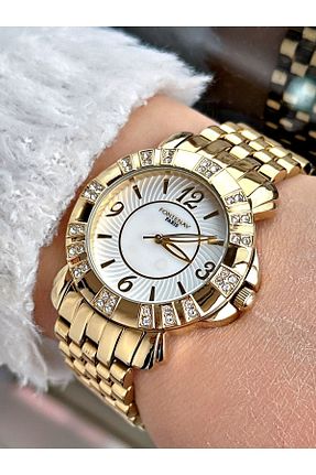 ساعت مچی طلائی زنانه 36 میلی متر Fontenay - کد 800386928