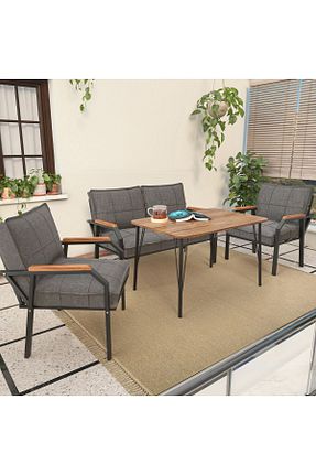 ست باغچه طوسی چوب Mygusi - کد 759353293