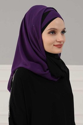 شال مشکی زنانه شیفون Aisha